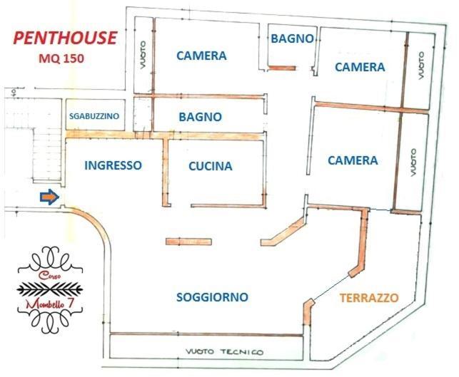 Penthouse Three Bedrooms Sanremo Exterior foto